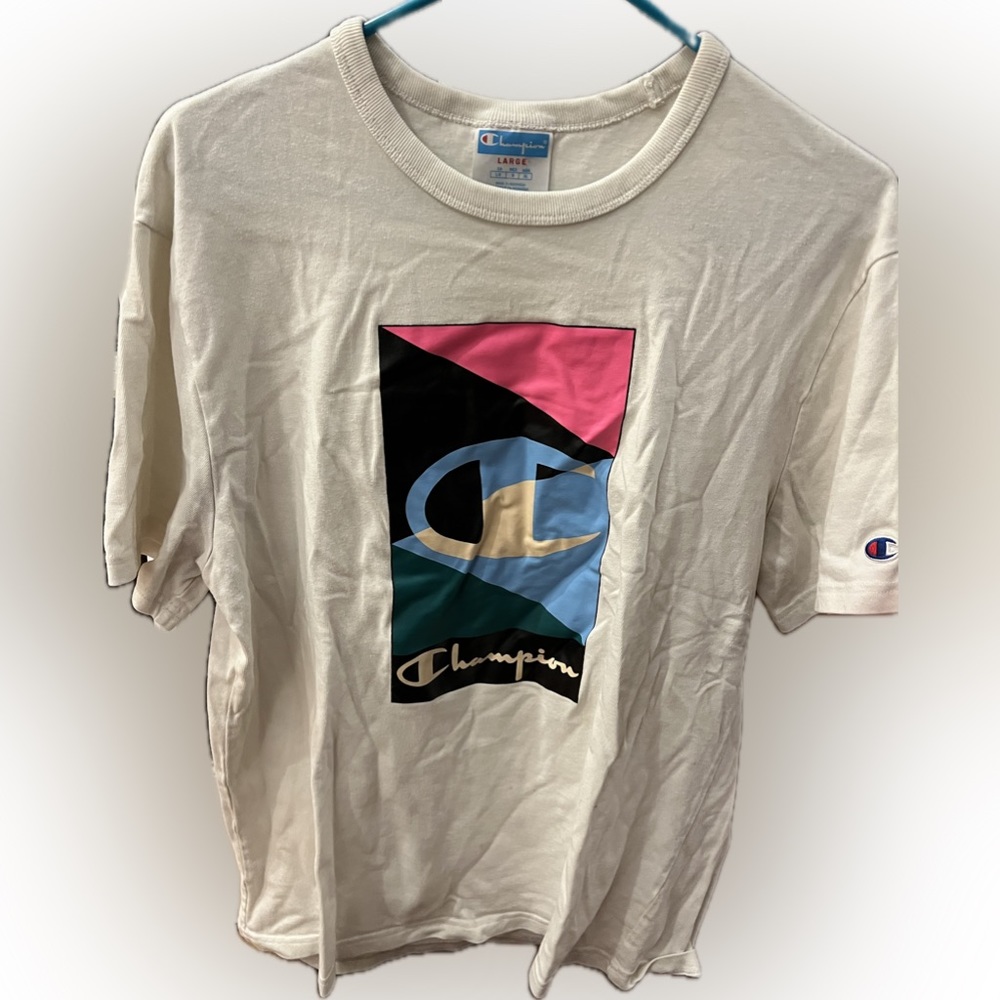 Champion Vintage Graphic Logo Tee SIZE LARGE
